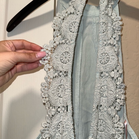 Forever 21 Mint Green Lace Detail Dress - Picture 5 of 5
